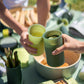 sage + olive | stegg | silicone unbreakable highball glasses