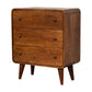 Solid Wood Mini Curved Chestnut Chest