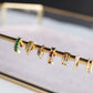 Ear Cuff Emerald Cut Multi
