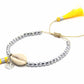 Beaded Shell Tassel Bracelet Yellow