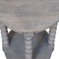 Solid Wood Ellsworth Round Side Table in Acid Wash