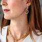 Mixed Metal Charm Cluster Necklace
