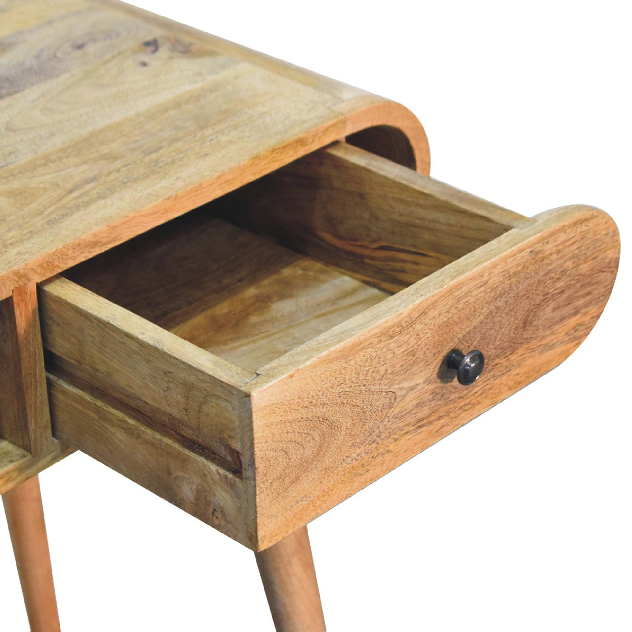 Solid Wood Curved Writing Desk
