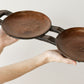 Bamenda Duo Circular Wooden Serving Tray