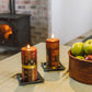 Safari Gold Painted Candles