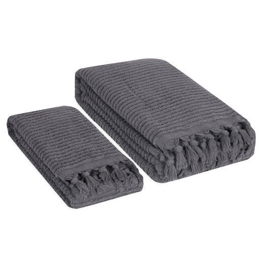 Ribbed Loom Terry Towel Set