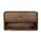 Solid Wood Curve Floating Bedside