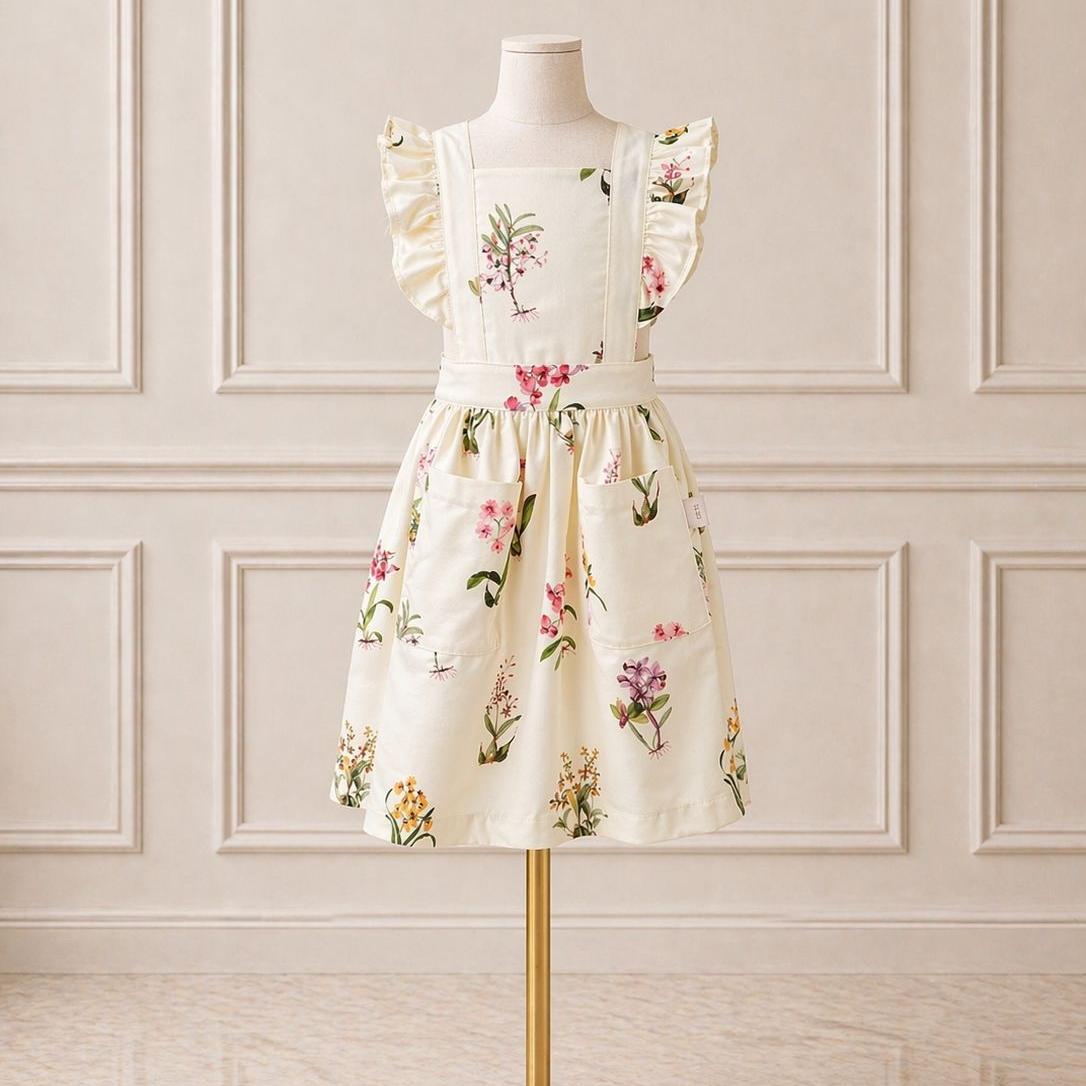 Botanical Orchid Little Hostess Apron