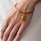 Labradorite Talisman Bangle Bracelet