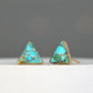 Ellie Triangle Turquoise Studs