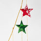 Upcycled Sari Star Valance