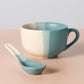 Pheeka Striped Jumbo Mug with Spoon