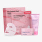 Terez & Honor Korean Collagen Mask Set - 3-Piece Bundle with 4ea Bio-Collagen Face Masks, 100 ml Night Wrapping Peel-Off Mask & 60 pcs Eye Patches for Deep Hydrating, Firming & Glass Like Glow