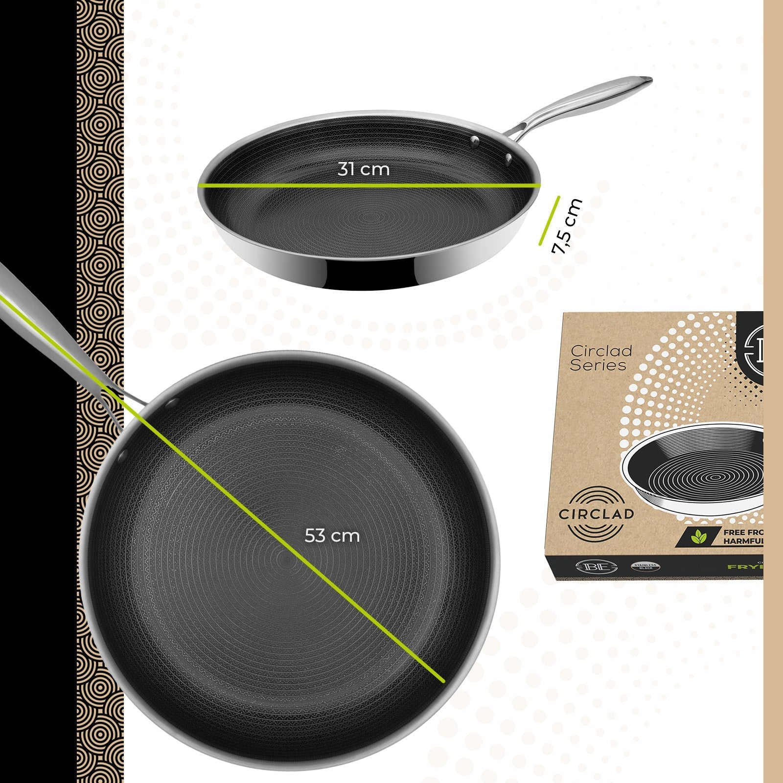 BE | LIVING CIRCLAD Series  Frying Pans