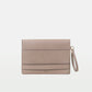 Envelope Clutch in Vegetable tanned calfskin and Suede Leather