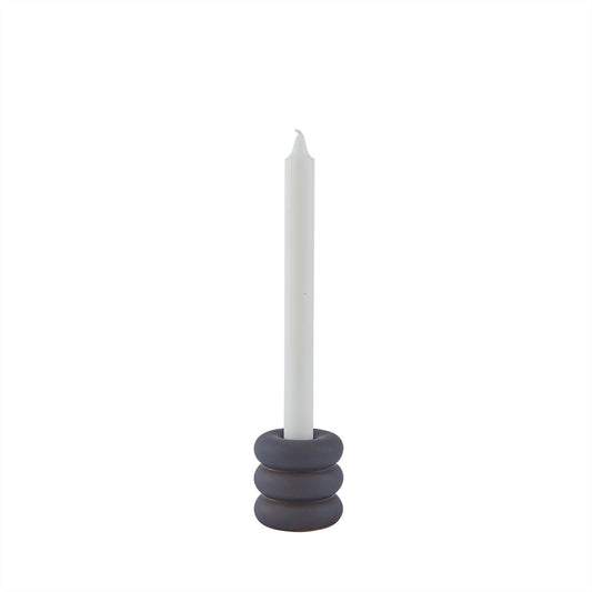 Savi Ceramic Candleholder Midnight Blue - High