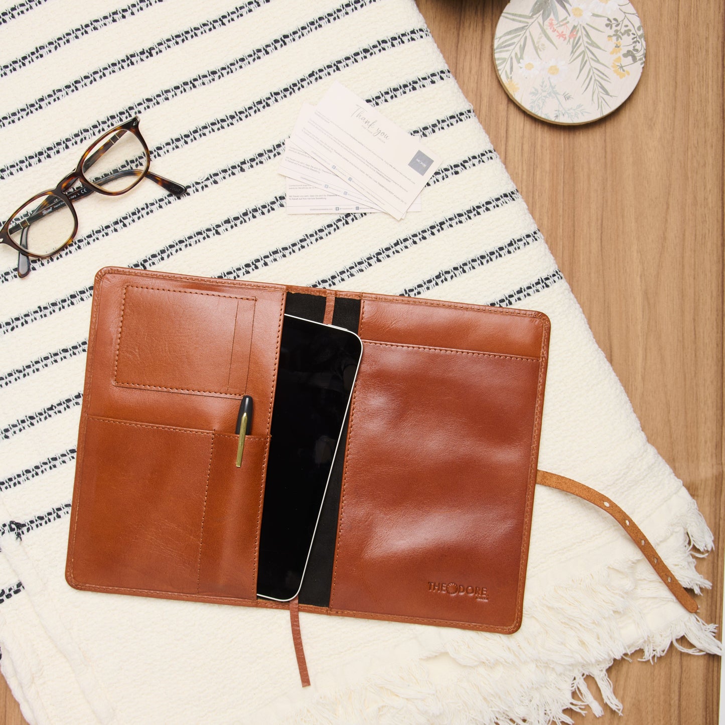 Theodore A5 Leather Journal Cover