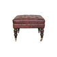 Buffalo Brown Leather Ottoman