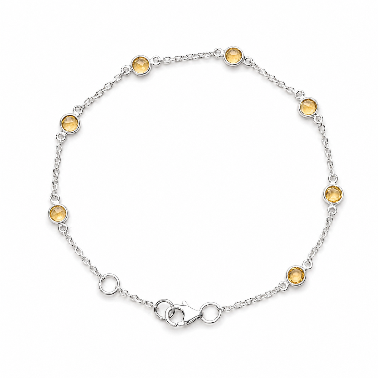 November Birthstone Bracelet — Citrine
