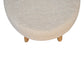 Solid Wood Boucle Petite Footstool