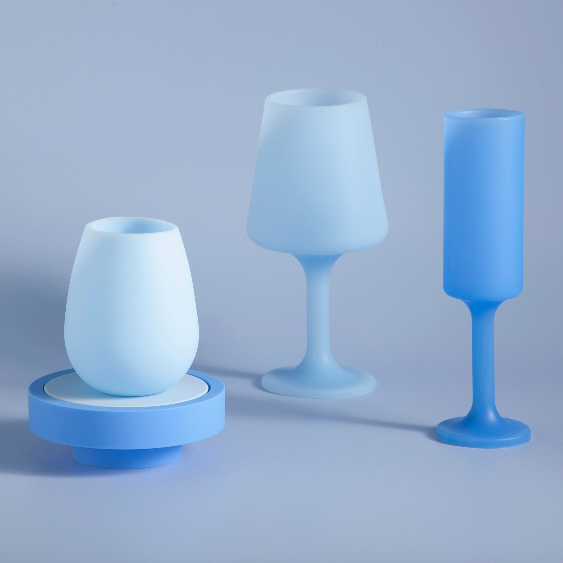sky + kingfisher | seff | silicone unbreakable champagne flute