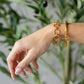Gold Organic Bead Bracelet