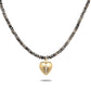 Shining Love, Night Sky Bronze Necklace