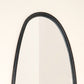 Wall Mirror with Blackwash Mango Wood Frame, Black, 28x60"