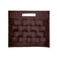 Woven Laptop Clutch in Walnut