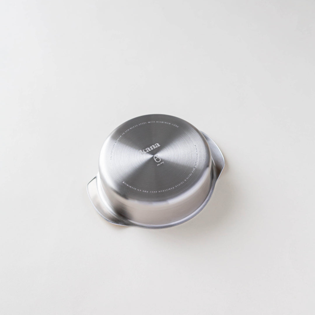 6-Inch Round Stainless Steel Pan - Oven & BBQ