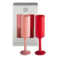 cherry + blush | seff | silicone unbreakable champagne flute