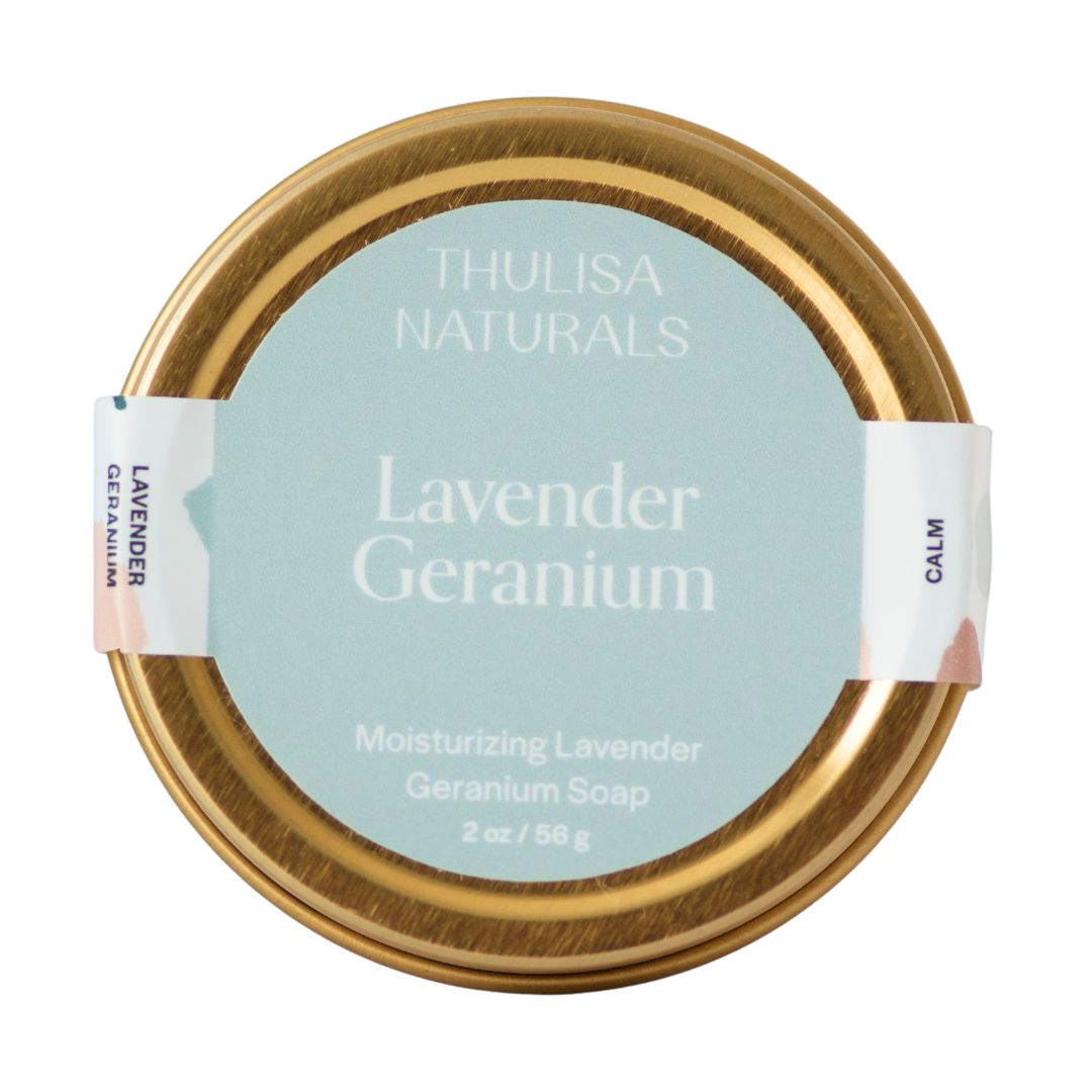 Lavender Geranium Shea Butter Hand and Body Travel Soap