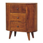 Solid Wood Mini Chestnut Cabinet