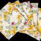 6 Organic Linen Napkins in Saint Valentine