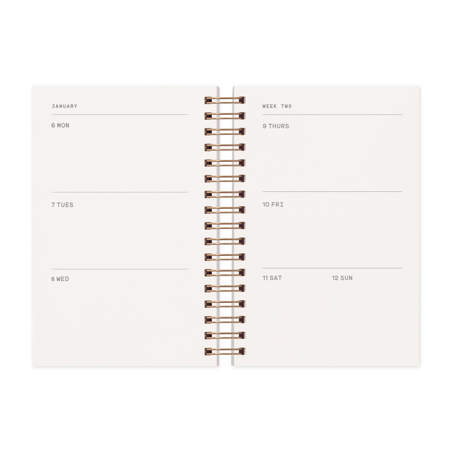 Sol A6 Dated Planner