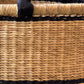 Natural w/ Black Horizontal Stripe Laundry Hamper