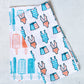 S/2 Tea Towel Set - Swimsuits & Popsicles, Melon & Saltwater