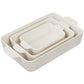 Baking dishes, Set of 3, Cherry Red