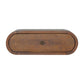 Wall-Mounted Round Chestnut Bedside