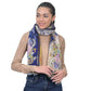 Vintage Bloom Tapestry Style Scarf - Grey