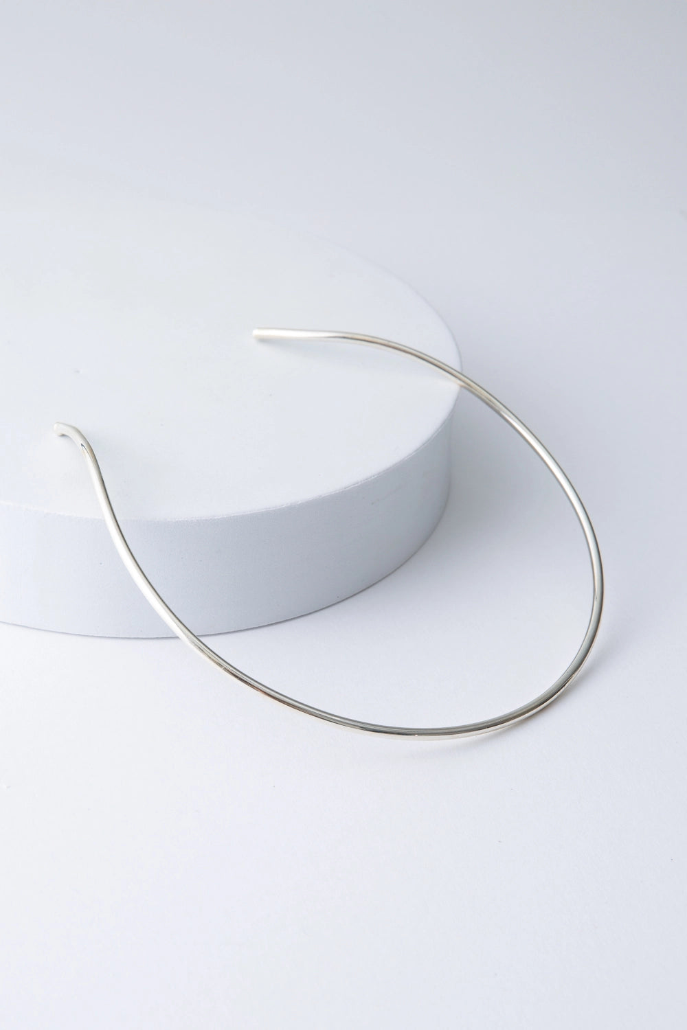 Sleek Silver Collar