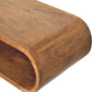 Solid Wood Arc Wall-Mounted Media Console