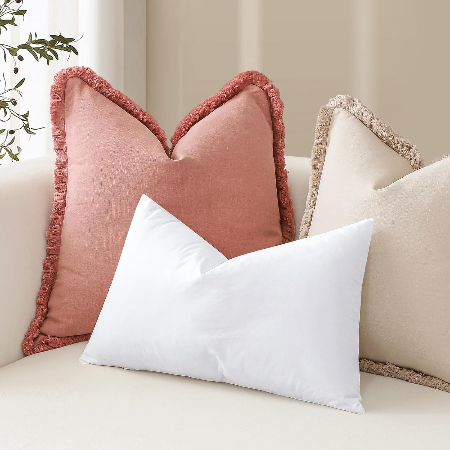 Duck Down & Fine Feather Throw Pillow Inserts