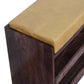 Solid Wood Buffalo Hide Pull out Honey Caramel Shoe Storage Bench