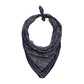 Large 39" Hand Dyed Batik Bandana - Soft Lightweight Cotton, Blue Stone