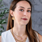 Peach Moonstone and Citrine Inlay Necklace