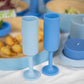sky + kingfisher | seff | silicone unbreakable champagne flute