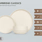 Dinnerware Set, 12 Piece Service for 4, Ceramic, Cambridge Classics