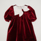 Rosemoor Dress |  Winterberry Red  Cotton Velvet