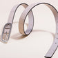 Vegan Cork Leather Women's Belt (Gray)